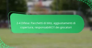 2-4 Difesa: Pacchetti di blitz, aggiustamenti di copertura, responsabilità dei giocatori