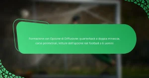 Formazione con Opzione di Diffusione: quarterback a doppia minaccia, corse perimetrali, letture dell’opzione nel football a 6 uomini